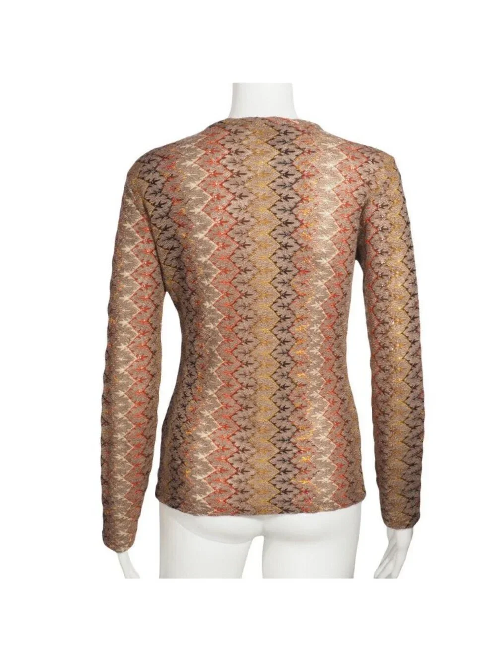 Vintage Italian Women Cardigan M Dossier Siepelunga Fashion Thin Multicolor